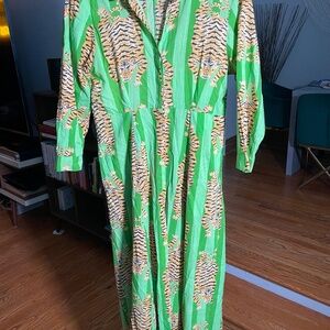 Bright green tiger dress
